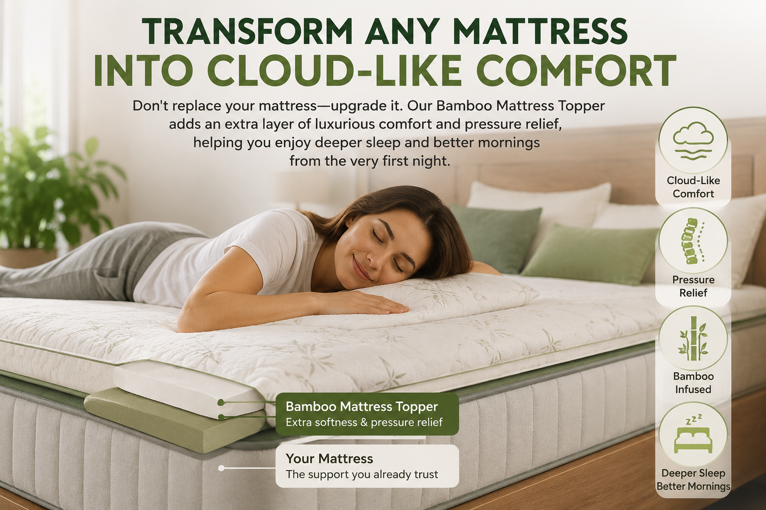 Transform Any Mattress Into Cloud-Like Comfort